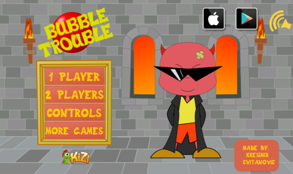play free bubble trouble game