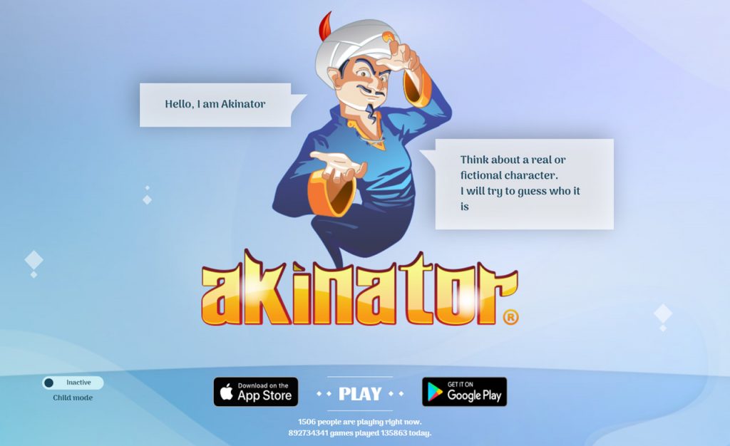 akinator website
